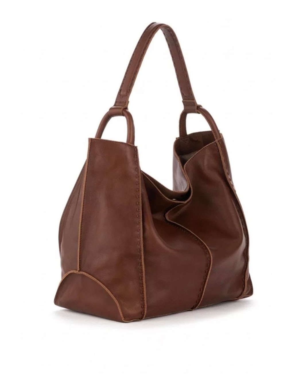 The Sak Los Feliz Large Leather Tote Whiskey Leather - Picture 4 of 8